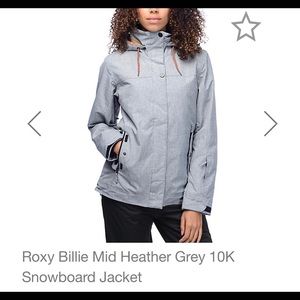 ROXY BILLIE MID HEATHER GREY SNOWBOARD JACKET L